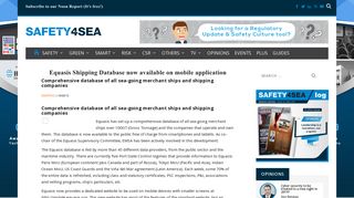 
                            10. Equasis Shipping Database now available on mobile application ...