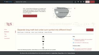 
                            12. equations - Separate long math text under sum symbol into ...