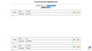 
                            8. equideow.com - free accounts, logins and passwords