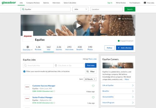 
                            12. Equifax Jobs | Glassdoor