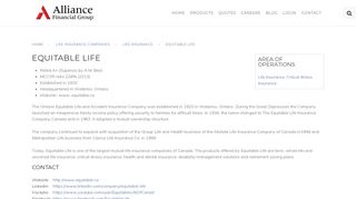 
                            8. Equitable Life - Alliance Financial Group