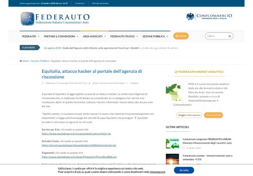 
                            8. Equitalia, attacco hacker al portale dell'agenzia di riscossione ...