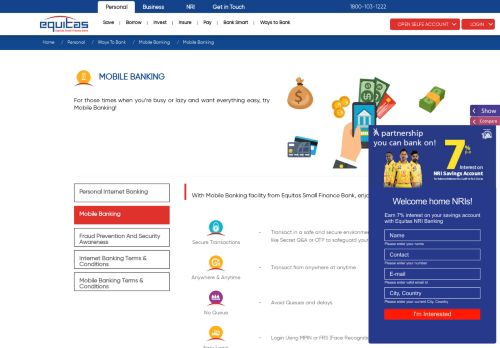 
                            2. Equitas Mobile Banking - Equitas Small Finance Bank