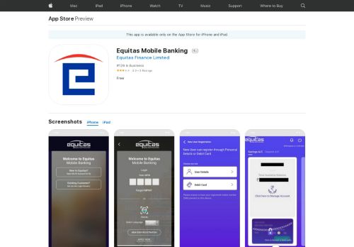 
                            8. Equitas Mobile Banking on the App Store - iTunes - Apple