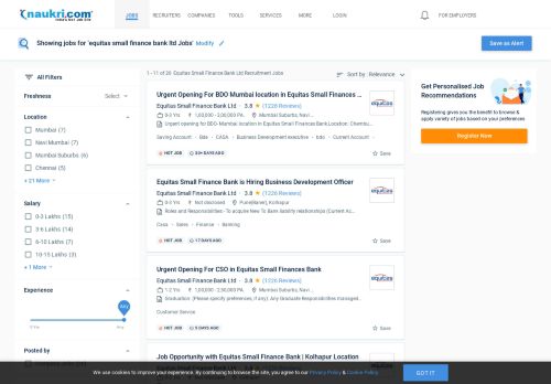 
                            8. Equitas Small Finance Bank Ltd - Naukri.com