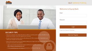 
                            9. Equity Bank | Self Service Portal - Login Page