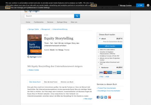 
                            12. Equity Storytelling - Think - Tell - Sell: Mit der richtigen Story den ...
