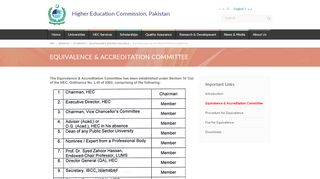 
                            7. Equivalence & Accreditation Committee - Hec