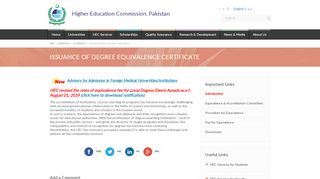 
                            10. Equivalence Degree Issuance - HEC