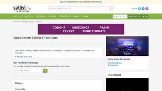 
                            12. Equse Concert Setlists | setlist.fm