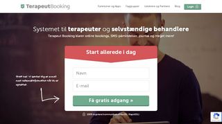 
                            1. Er du Terapeut? - Terapeut Booking klarer online booking, betaling ...