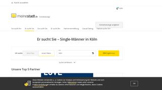 
                            4. Er sucht Sie Köln | Mann sucht Frau | Single-Männer kennenlernen