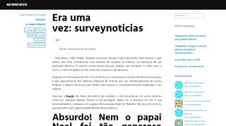 
                            13. Era uma vez: surveynoticias – newnews13