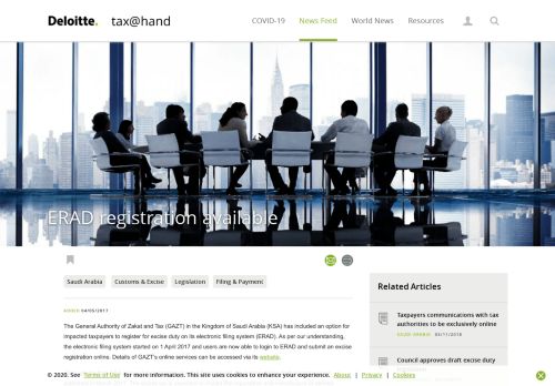 
                            6. ERAD registration available - Deloitte | tax@hand