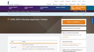 
                            3. ERAS 2019 Fellowship Application Timeline - AAMC Students