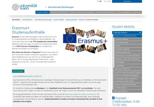 
                            4. Erasmus+ Studienaufenthalte - Universität Wien