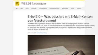 
                            5. Erbe 2.0 – Was passiert mit E-Mail-Konten von Verstorbenen?