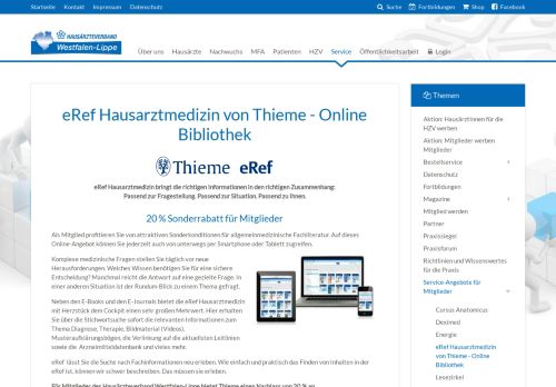 
                            11. eRef Hausarztmedizin von Thieme - Online Bibliothek