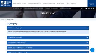 
                            11. eRegistry FAQ DIFC Courts