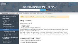 
                            1. Ereignis-Handler - Plesk Documentation