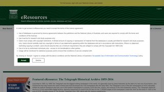 
                            3. eResources - Home - National Library of Australia