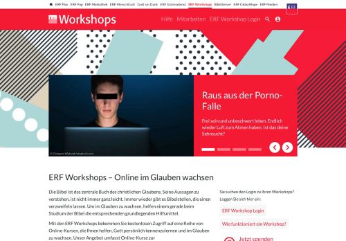 
                            1. ERF Workshops – Online im Glauben wachsen | ERF.de