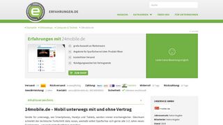
                            3. Erfahrungen mit 24mobile.de