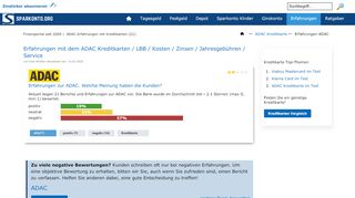 
                            12. Erfahrungen mit ADAC Kreditkarten (Mobil / Silber / Gold)