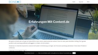 
                            12. Erfahrungen mit Content.de – Geld verdienen mit Texten