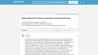 
                            13. Erfahrungen mit E-Gitarren-masterkurs von Georg Norberg? (Musik, E ...