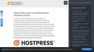 
                            4. Erfahrungen mit HostPress® als WordPress Hoster