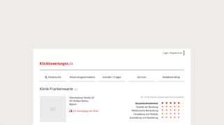 
                            6. Erfahrungen mit Klinik Frankenwarte Orthopädie in Bad Steben ...