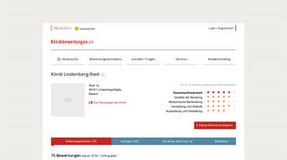 
                            3. Erfahrungen mit Klinik Lindenberg-Ried Orthopädie, Reha-Klinik in ...