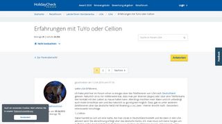 
                            5. Erfahrungen mit TuYo oder Cellion | USA Forum • HolidayCheck