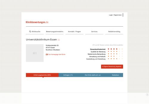 
                            13. Erfahrungen mit Universitätsklinikum Essen, 12.02.2019 ...