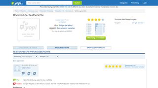 
                            12. Erfahrungen mit Webseiten - B Bonimail.de - 59 Meinungen auf yopi ...