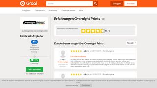 
                            5. Erfahrungen Overnight Prints Februar 2019: 8 Bewertungen - iGraal