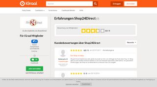 
                            10. Erfahrungen Shop24Direct Februar 2019: 7 Bewertungen - iGraal