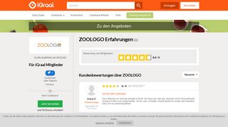 
                            3. Erfahrungen ZOOLOGO Februar 2019: 6 Bewertungen - iGraal