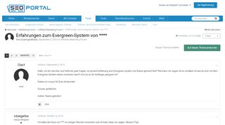 
                            10. Erfahrungen zum Evergreen-System von **** - Affiliate Marketing ...