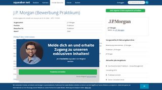 
                            10. Erfahrungsbericht Bewerbung Unternehmen - Praktikum - JP Morgan