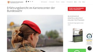 
                            8. ᐅ Erfahrungsbericht Karrierecenter der Bundeswehr – Einstellungstest