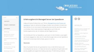 
                            6. Erfahrungsbericht Managed Server bei Speedbone | Wolke23 ...