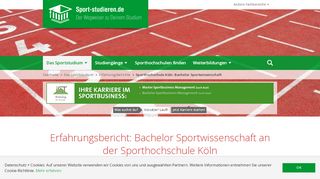 
                            9. Erfahrungsbericht: Sportwissenschaft an der SpoHo Köln