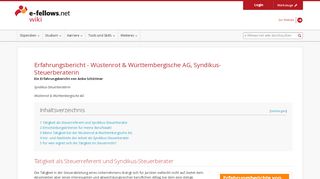 
                            10. Erfahrungsbericht - Wüstenrot & Württembergische AG, Syndikus ...