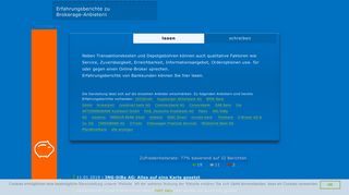 
                            8. Erfahrungsberichte zum Brokerage der ING-DiBa AG