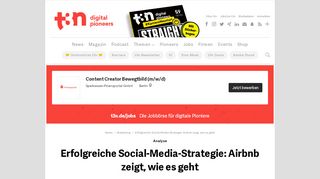 
                            10. Erfolgreiche Social-Media-Strategie: Airbnb zeigt, wie es geht | t3n ...