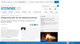 
                            12. Erfolgreiches Jahr für die Volksbank Sulmtal - STIMME.de