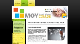 
                            1. Erfolgsfaktoren, Vorteile & Nachteile, Risiken & Fehler - MOYCOM.DE ...