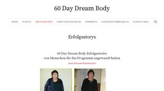 
                            2. Erfolgsstorys – 60 Day Dream Body